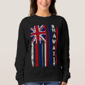 Sweatshirt Drapeau américain Hawaii Drapeau de l'État d'Hawai (Devant)