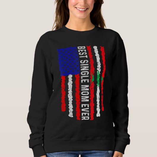 Sweatshirt Drapeau Américain Liban Drapeau Meilleur single ma (Devant)
