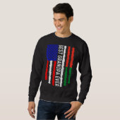 Sweatshirt Drapeau américain Madagascar Drapeau meilleur gran (Devant entier)
