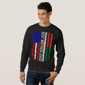 Sweatshirt Drapeau Américain Madagascar Drapeau Meilleure Mèr (Devant entier)