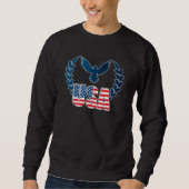 Sweatshirt Drapeau américain parfait Aigle Art - Drapeau amér (Devant)