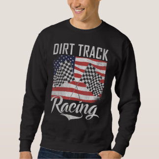 Sweatshirt Drapeau américain Patriotic Car Racers Drivers Dra