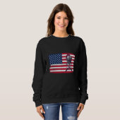 Sweatshirt Drapeau américain patriotique 1 (Devant entier)