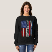 Sweatshirt Drapeau américain Pays-Bas Drapeau meilleure femme (Devant entier)
