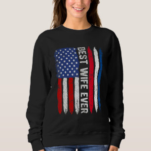 Sweatshirt Drapeau américain Pays-Bas Drapeau meilleure femme