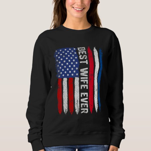 Sweatshirt Drapeau américain Pays-Bas Drapeau meilleure femme (Devant)
