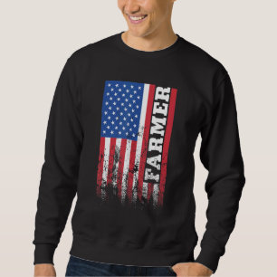 Sweatshirt Drapeau américain paysan vertical