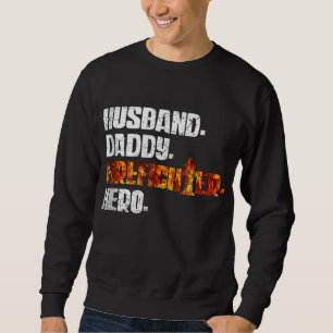 Sweatshirt Drapeau américain pompier Red Line US Pompier Papa