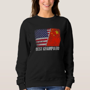 Sweatshirt Drapeau américain rétro Chine Drapeau Meilleur Gra