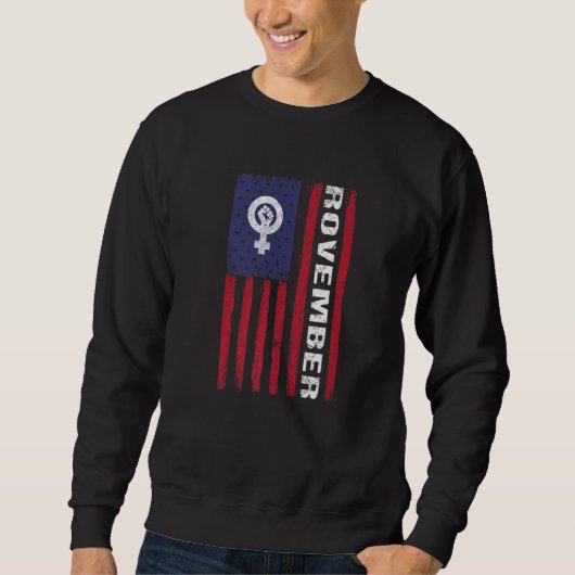 Sweatshirt Drapeau américain Roevember (Devant)