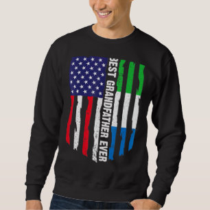 Sweatshirt Drapeau américain Sierra Leone Drapeau meilleur gr