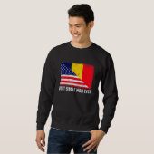 Sweatshirt Drapeau Américain & Tchad Drapeau Meilleur single (Devant entier)