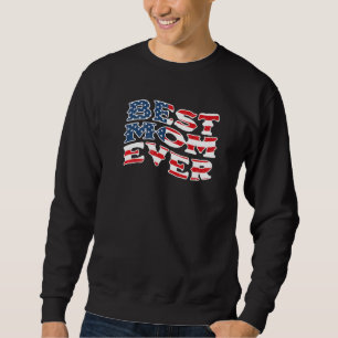 Sweatshirt Drapeau américain Usa 4 juillet Fête des Mères Mei