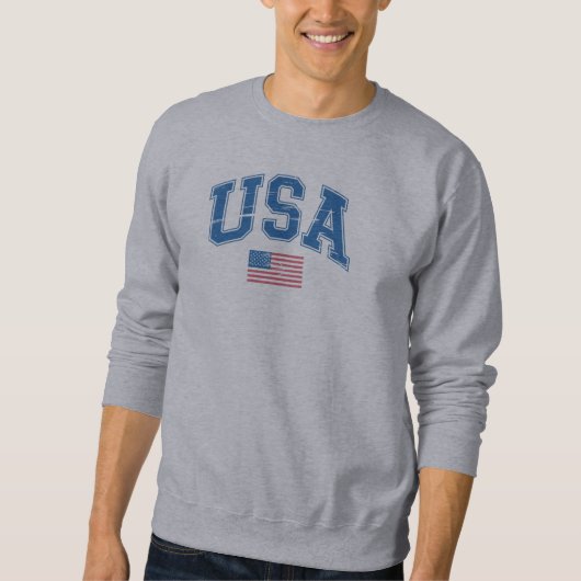 Sweatshirt Drapeau américain Varsity USA (Devant)