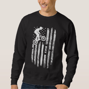 Sweatshirt Drapeau américain Vêtements BMX - BMX Rider Vintag