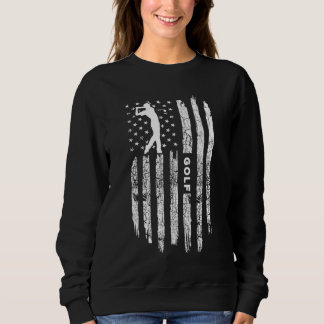 Sweatshirt Drapeau américain Vêtements de golf - Golfer Vinta