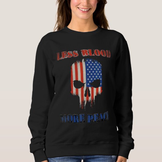 Sweatshirt Drapeau Américain Visage (Devant)