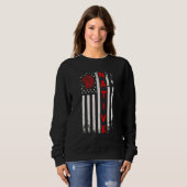 Sweatshirt Drapeau amérindien Amérindien (Devant entier)