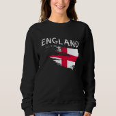 Sweatshirt Drapeau Anglais Drapeau Anglais Football De Grande (Devant)
