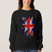 Sweatshirt Drapeau Anglais Gbr Gb Union Jack (Devant)