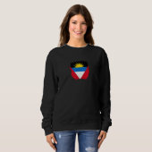 Sweatshirt Drapeau Antigua-et-Barbuda Fier Antiguais 1 (Devant entier)