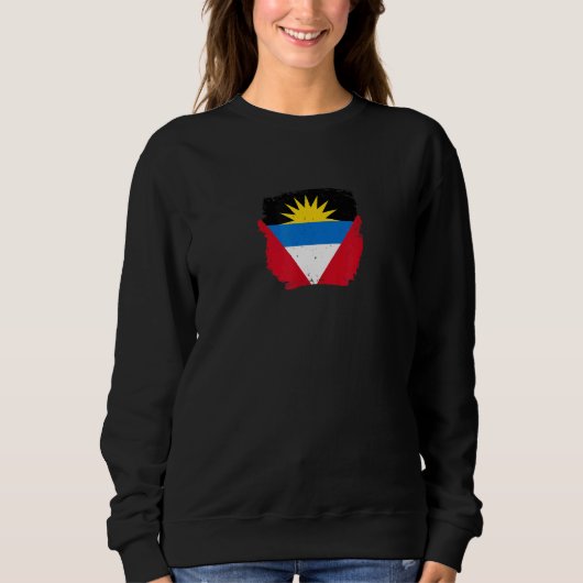 Sweatshirt Drapeau Antigua-et-Barbuda Fier Antiguais 1 (Devant)