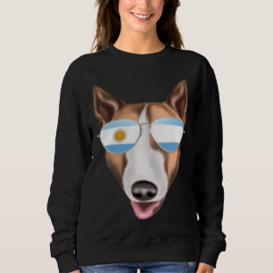 Sweatshirt Drapeau Argentin Bull Terrier Chien Argentine Poch