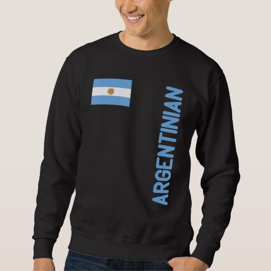 Sweatshirt Drapeau Argentin Et Racines Argentine (Devant)