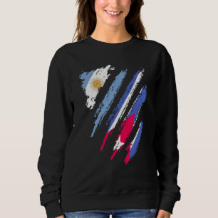 Sweatshirt Drapeau Argentine Cuba Cultivé Patriote Pays Rayur