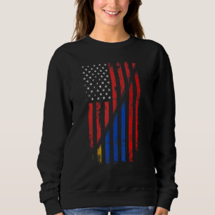 Sweatshirt Drapeau arménien style rétro Usa Armenia Fla