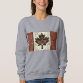 Sweatshirt Drapeau Art Déco du patrimoine | Canada | Concepti (Devant)