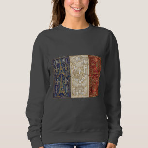 Sweatshirt Drapeau Art Déco du patrimoine France Classiqu