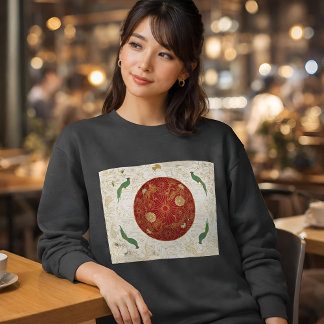 Sweatshirt Drapeau Art Déco du patrimoine | Japon | Classique