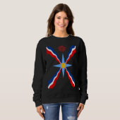 Sweatshirt Drapeau assyrien Ashur Drapeau assyrien Ator (Devant entier)