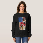 Sweatshirt Drapeau Australien Américain Shepherd'Amérique Éta (Devant entier)