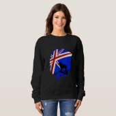 Sweatshirt Drapeau australien Shepard Dog (Devant entier)