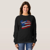 Sweatshirt Drapeau Baba 4 juillet Drapeau Baba (Devant entier)