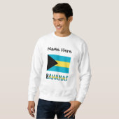 Sweatshirt Drapeau bahaméen des Bahamas (Devant entier)