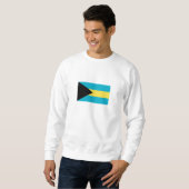 Sweatshirt Drapeau bahamien (Devant entier)