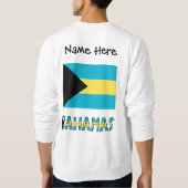 Sweatshirt Drapeau bahamien des Bahamas  (Dos)