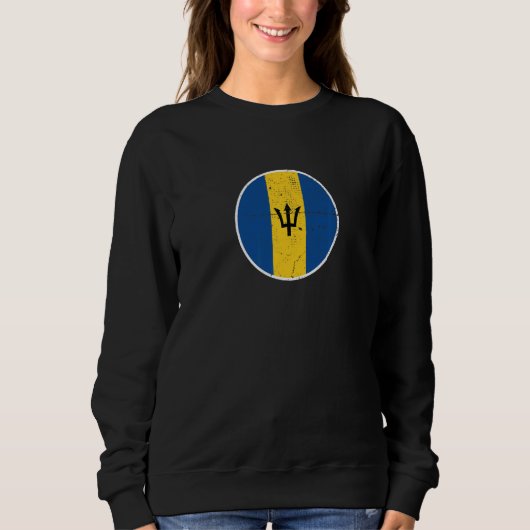 Sweatshirt Drapeau barbadien fier de la Barbade  3 (Devant)