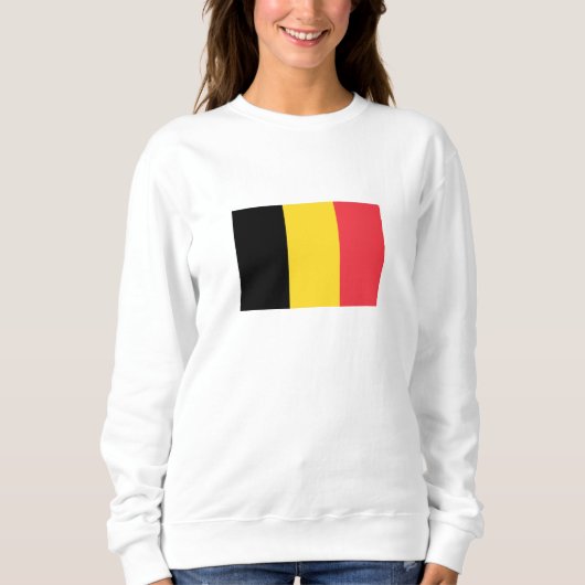 Sweatshirt Drapeau belge patriotique (Devant)