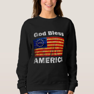 Sweatshirt Drapeau Betsy Ross 1776 Guerre révolutionnaire Die