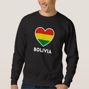 Sweatshirt Drapeau Bolivie Cœur