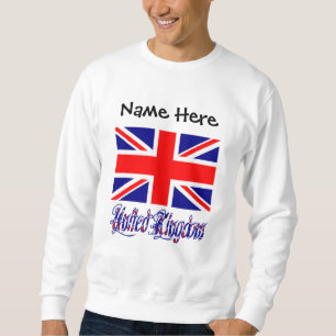 Sweatshirt Drapeau britannique du Royaume-Uni avec personnali