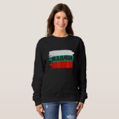 Sweatshirt Drapeau Bulgarie (Devant entier)
