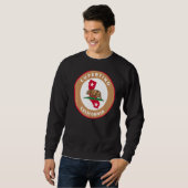 Sweatshirt Drapeau Ca Cupertino California Et Bear Badge Souv (Devant entier)