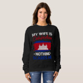 Sweatshirt Drapeau cambodgien 6 (Devant entier)