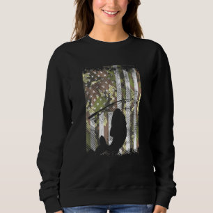 Sweatshirt Drapeau Camo Américain Pêche Poisson Patriotique-P