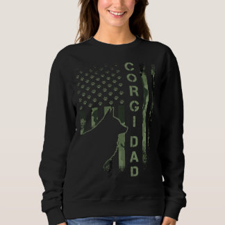 Sweatshirt Drapeau camouflage USA américain vintage fier papa